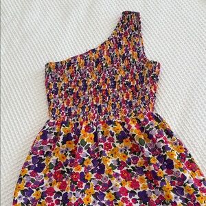 Floral One-Shoulder Maxi Dress